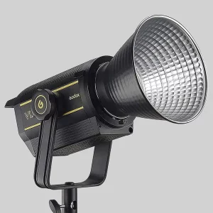 Iluminacion Led Godox VLC150 Foco de luz continua LED Godox VLC150W con reflector, montado sobre trípode